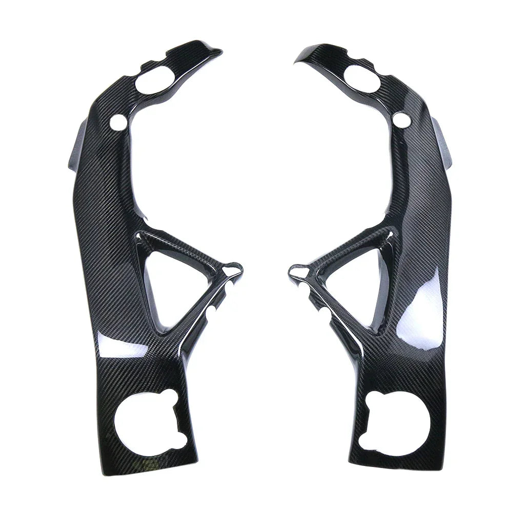 Coppia di carene laterali in carbonio per moto, ricambio tuning moto Da300Cavalli