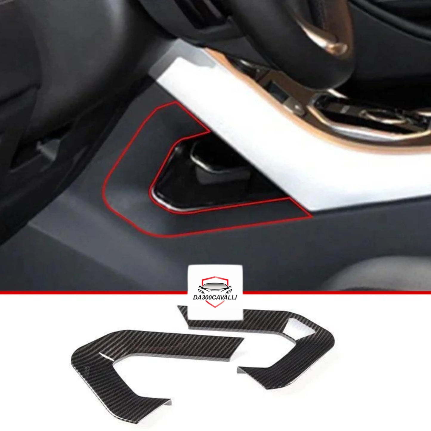 Accessori Interni Range Rover Evoque (2011-2018) Fibra Di Carbonio — Da300Cavalli — foto 14