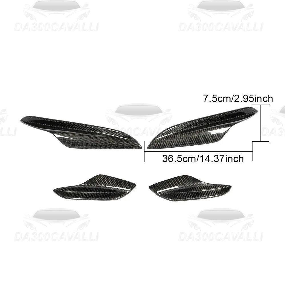 Appendici Aerodinamiche Anteriori BMW Serie 3 E90 E92 E93 Fibra Di Carbonio - Da300Cavalli