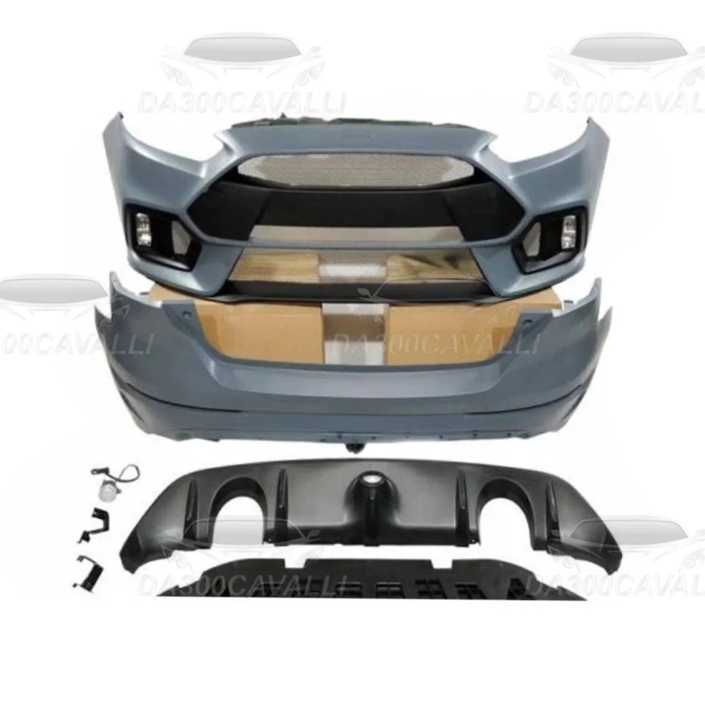 Kit body Ford Focus 2015-2018 stile RS, paraurti anteriore e posteriore Da300Cavalli