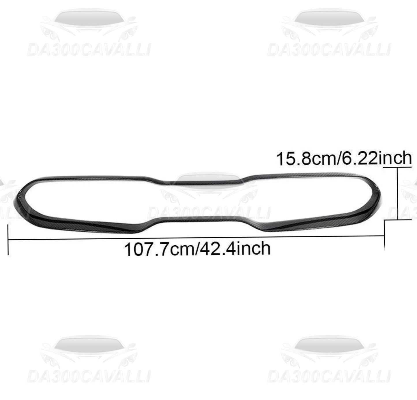 Contorno Griglia Frontale Kia Stinger Gt Ex Hatchback (2018-2022) Fibra Di Carbonio - Da300Cavalli