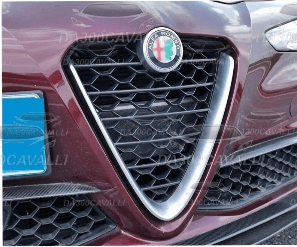 Copertura griglia anteriore Alfa Romeo Giulia e Stelvio, tuning auto Da300Cavalli