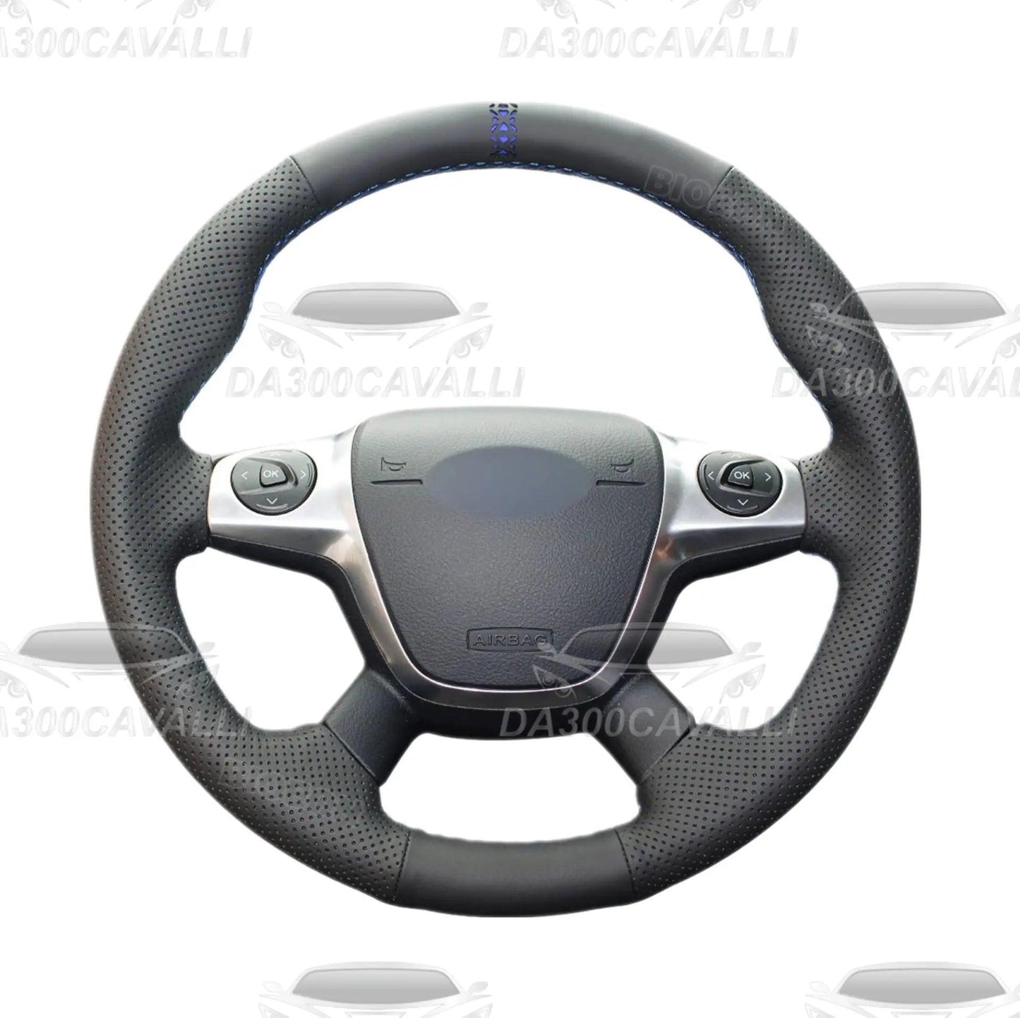 Coprivolante Pretagliato In Pelle Ford Focus (2011-2014) Grand C-Max (2010-2015) Kuga (2012-2016) - Da300Cavalli