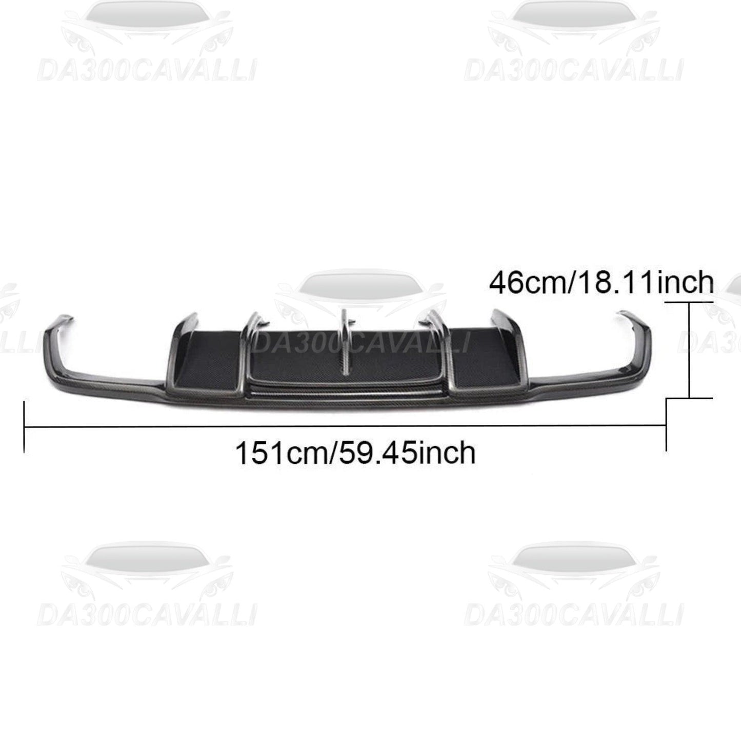 Diffusore Mercedes CLS W218 Fibra Di Carbonio - Da300Cavalli