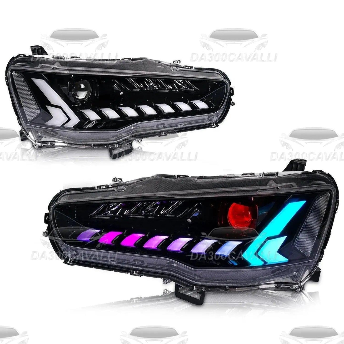 fari-led-anteriori-mitsubishi-lancer-evo-x-2008-2020-da300cavalli-2 - Da300Cavalli