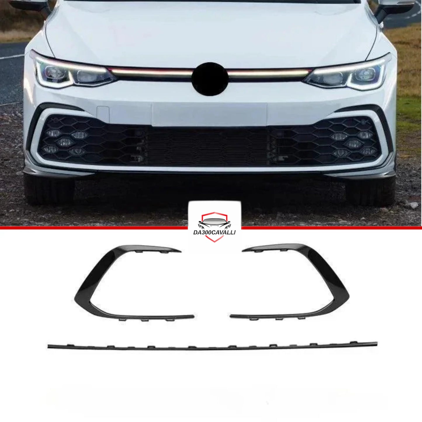 griglia-anteriore-cornice-fendinebbia-volkswagen-golf-8-da300cavalli-3 - Da300Cavalli