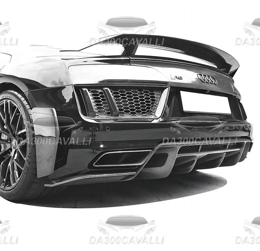 Griglia Paraurti Posteriore Audi R8 (2016-2018) Fibra Di Carbonio - Da300Cavalli