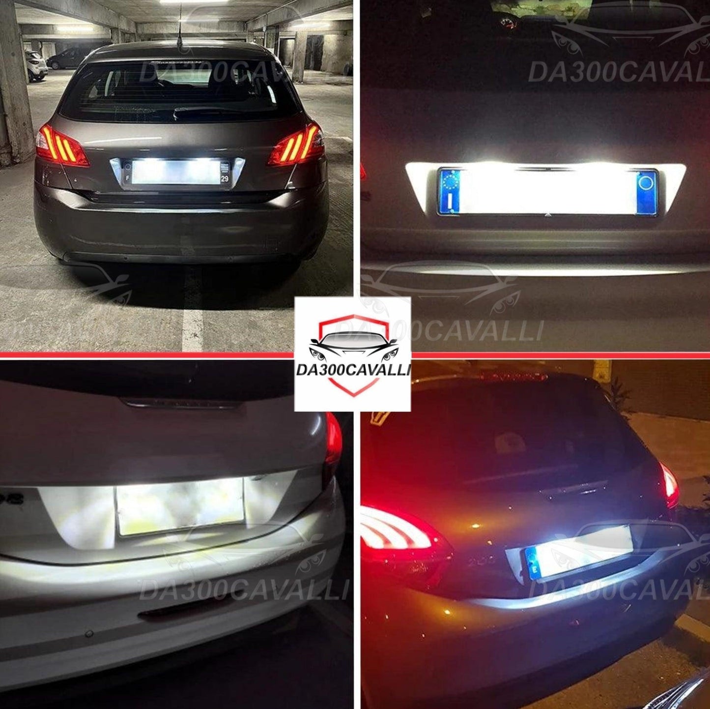 Lampadina Targa Peugeot 208 2008 308 3008 5008 Citroen C5 C4 - Da300Cavalli