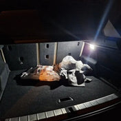 Luci Led Sottoporta, cassetto porta oggetti e portabagagli Bmw – foto della recensione di Stefano