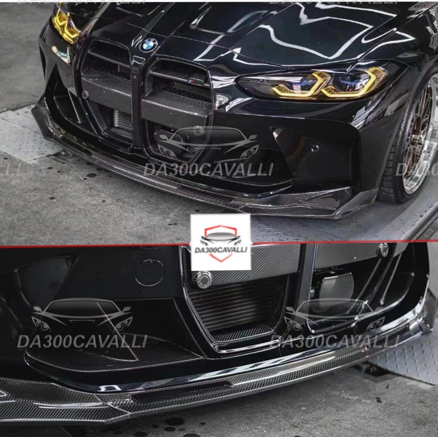 Splitter Bmw Serie 3 E 4 G80 G82 G83 (2020-) In Fibra Di Carbonio - Da300Cavalli