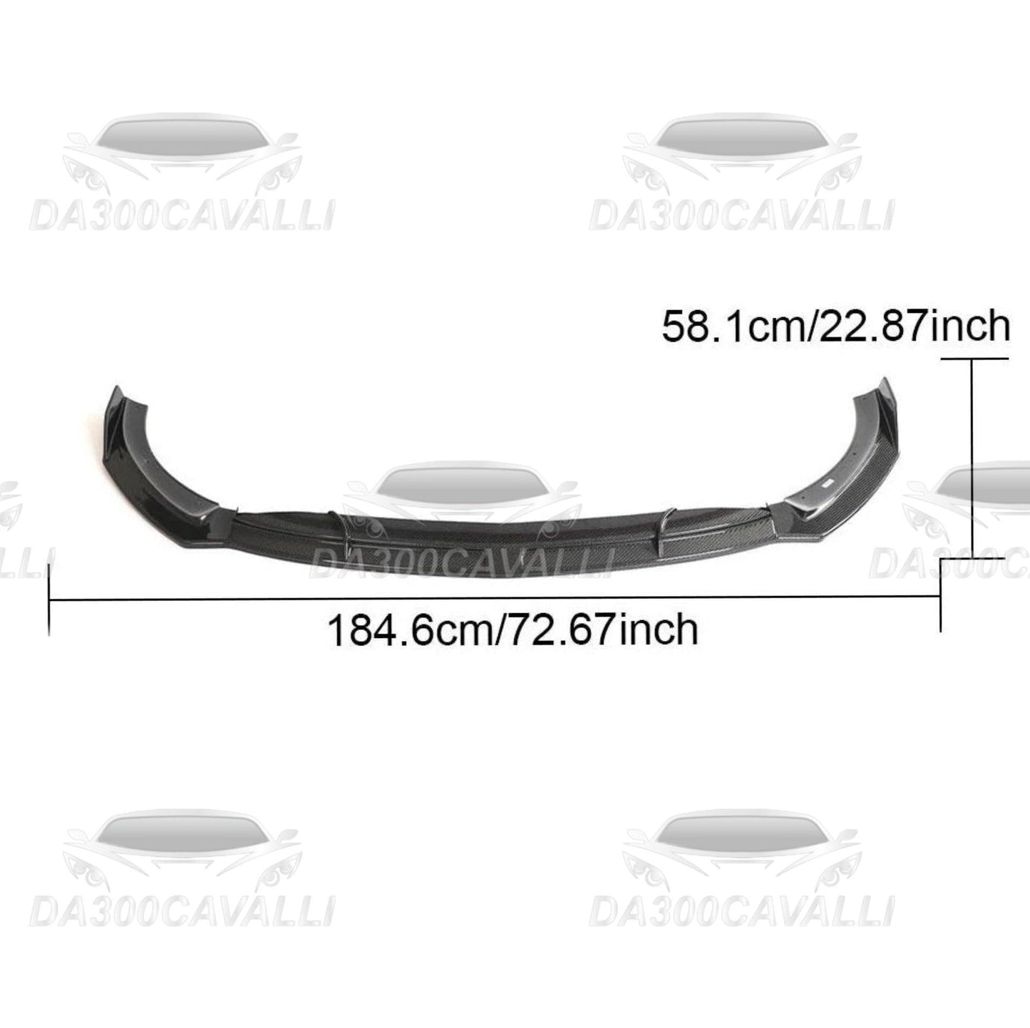 Splitter Fibra Di Carbonio Mercedes CLA (2020-2023) - Da300Cavalli