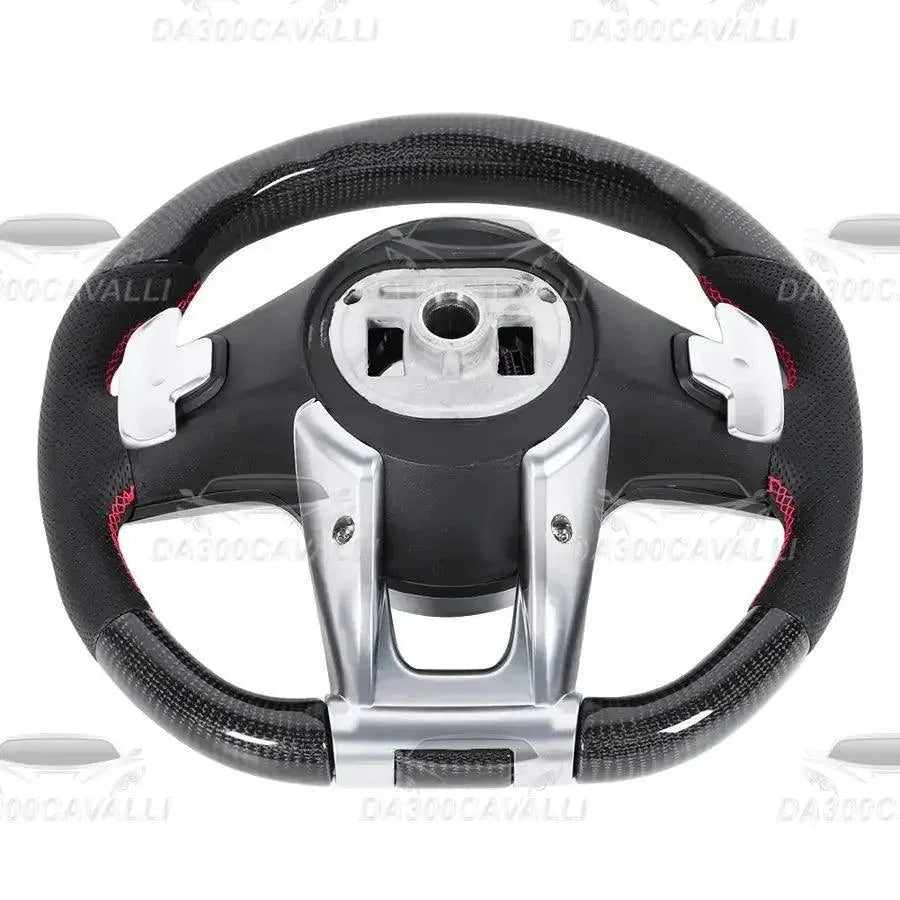 volante-mercedes-classe-abcesgglcgle-c63-e63-s63-2010-2023-in-pelle-e-carbonio-con-led-da300cavalli-3 - Da300Cavalli