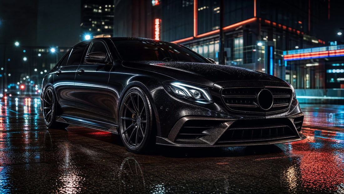 Mercedes Classe E W213 con body kit in fibra di carbonio - tuning estetico sportivo