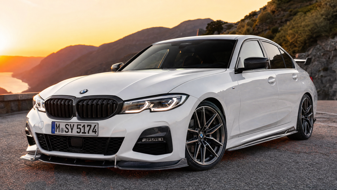 Tuning BMW Serie 3 E90 G20 con body kit e appendici aerodinamiche in carbonio — Da300Cavalli