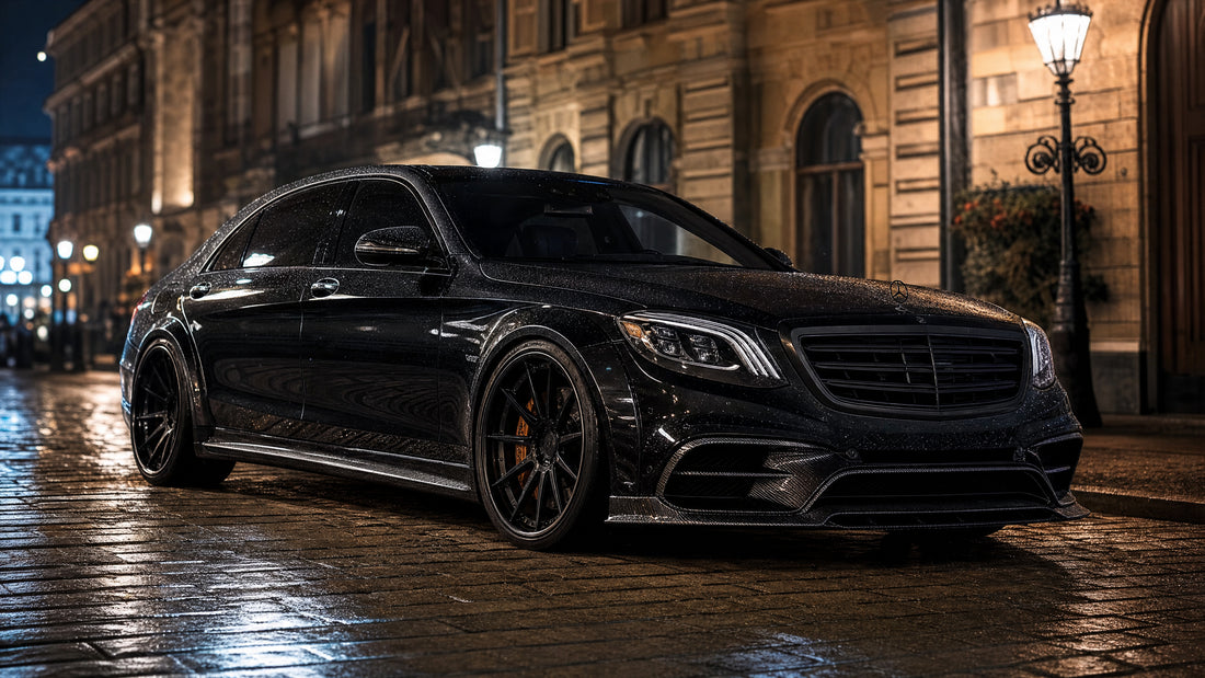 Mercedes Classe S con body kit in fibra di carbonio - tuning estetico di lusso