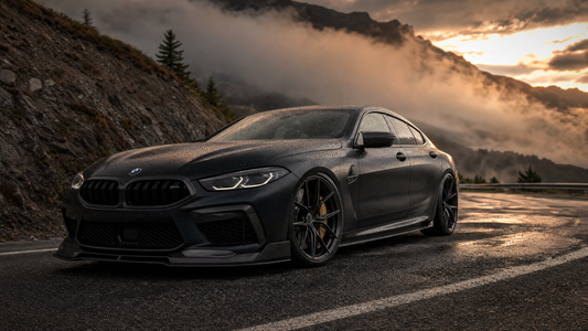 Tuning BMW Serie 8 M8 G14 G15 con appendici e spoiler in carbonio — Da300Cavalli