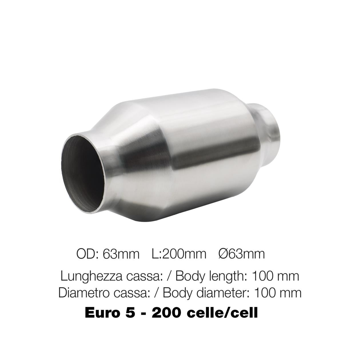 Catalizzatore metallico 200 celle Euro 5 – Simoni Racing
