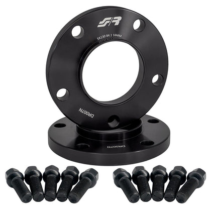 2 distanziali ruota neri 16mm 5x130 centraggio 84,1 con bull. – Simoni Racing