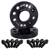 2 distanziali ruota neri 20mm 4/5x98 centraggio 58,1 con bull.
