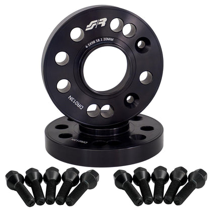 2 distanziali ruota neri 20mm 4/5x98 centraggio 58,1 con bull. – Simoni Racing