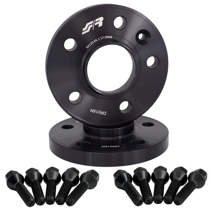 2 distanziali ruota neri 17,5mm 5x110 centraggio 65,1 con bull. – Simoni Racing