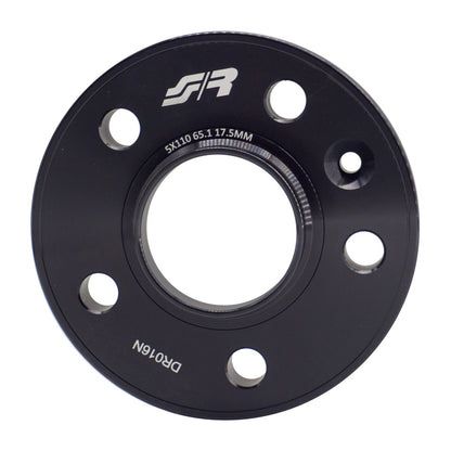 2 distanziali ruota neri 17,5mm 5x110 centraggio 65,1 con bull. – Simoni Racing – foto 2