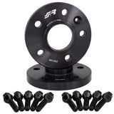 2 distanziali ruota neri 17,5mm 5x110 centraggio 65,1 con bull.