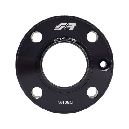 2 distanziali ruota neri 20mm 4x108 centraggio 65,1 con bull. – Simoni Racing – foto 2