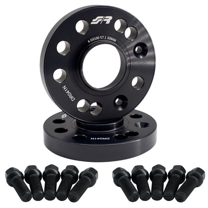 2 distanziali ruota neri 20mm 4-5x100 57,1 con bulloneria sfer. – Simoni Racing