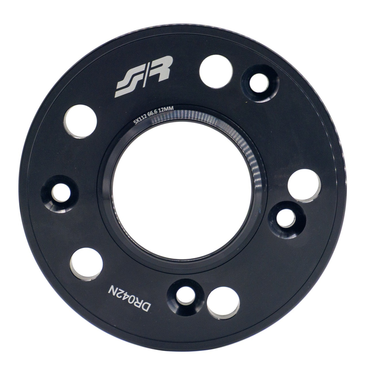 2 distanziali ruota neri 12mm 5x112 66,6 con bulloneria sferica – Simoni Racing – foto 2