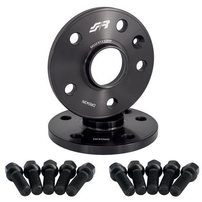 2 distanziali ruota neri 12mm centraggio 57,1 con bull.sferica – Simoni Racing