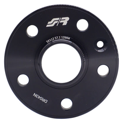 2 distanziali ruota neri 12mm centraggio 57,1 con bull.sferica – Simoni Racing – foto 2