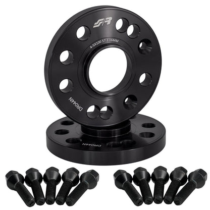2 distanziali ruota neri 16mm 4-5x100 centraggio 57,1 con bull. – Simoni Racing
