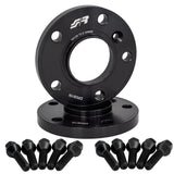 2 distanziali ruota neri 16mm 5x120 centraggio 72,6 con bull.