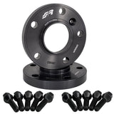 2 distanziali ruota neri 20mm 5x120 centraggio 72,6 con bull.