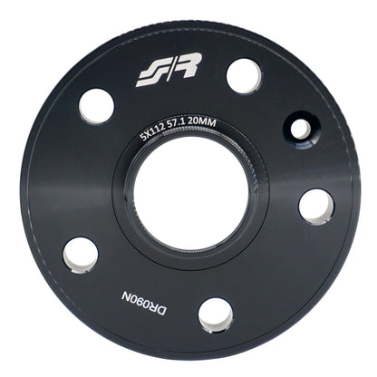 2 distanziali ruota neri 20mm 5x112 57,1 con bulloneria sferica – Simoni Racing – foto 2