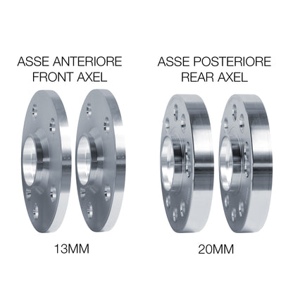 Kit distanziali ruota 2X13mm + 2X20mm con bulloneria – Simoni Racing – foto 2