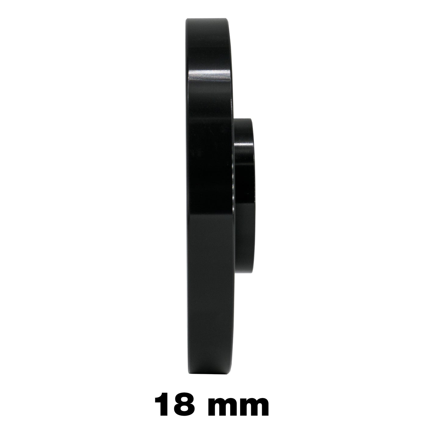 2 distanziali ruota neri 18mm 5x112 66,6 con bulloneria sferica – Simoni Racing – foto 4