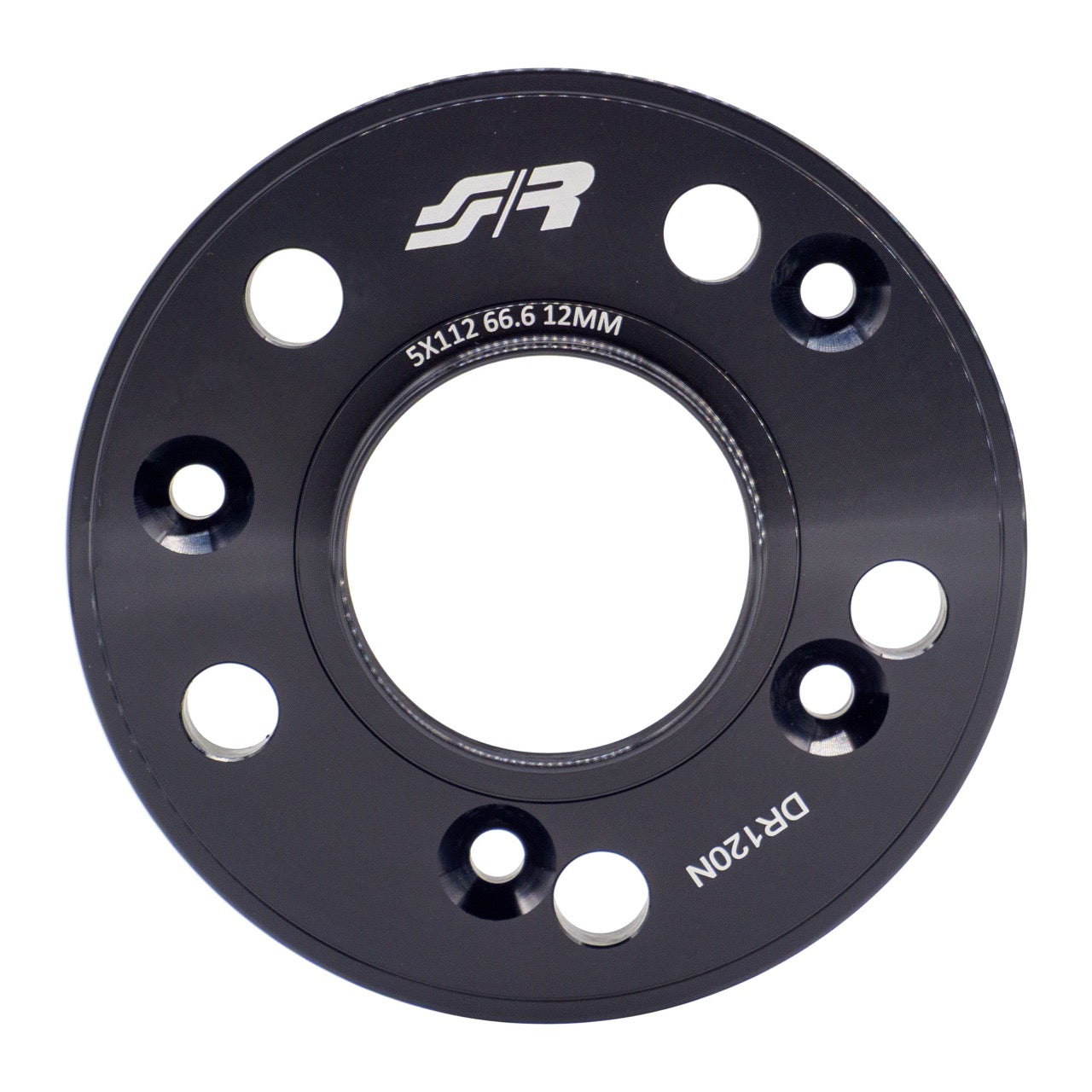 2 distanziali ruota neri 12mm 5x112 centraggio 66,6 con bull. – Simoni Racing – foto 2