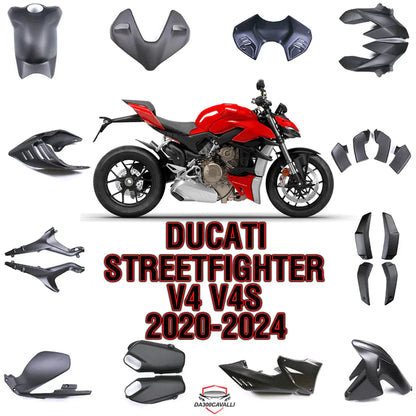 kit Carenatura In Carbonio Per Ducati Streetfighter V4 V4S 2020-2024