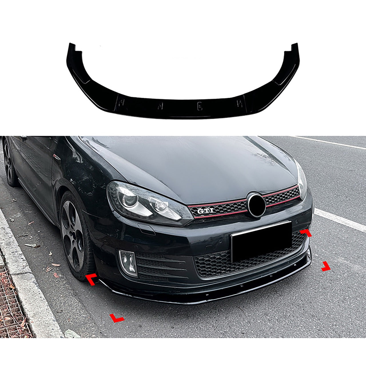 Lip splitter per VW Golf VI GTi – Simoni Racing – foto 3