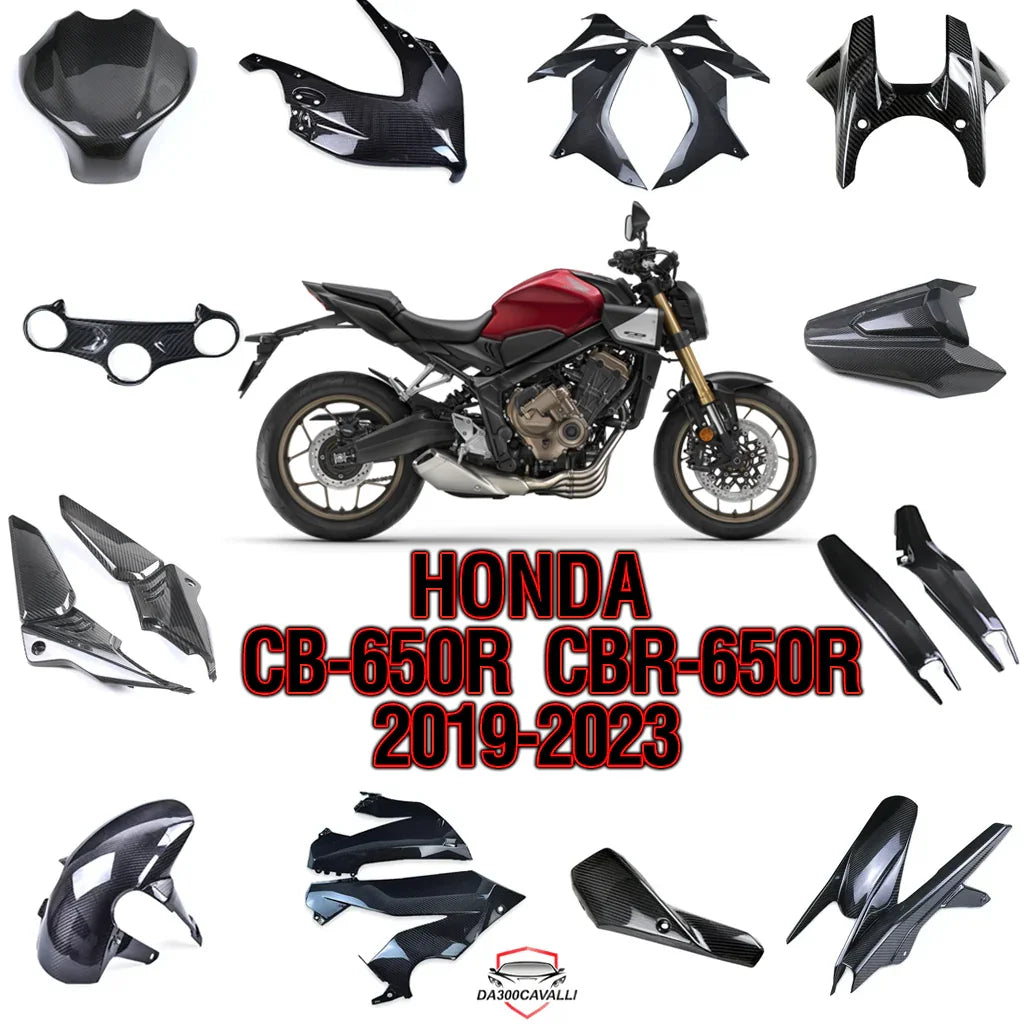 Accessori in carbonio per Honda CB650R CBR650R 2019-2023 su Da300Cavalli