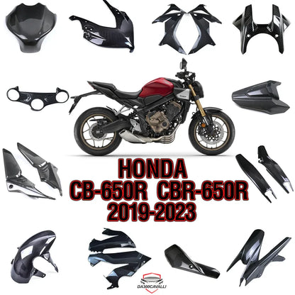 Accessori in carbonio per Honda CB650R CBR650R 2019-2023 su Da300Cavalli