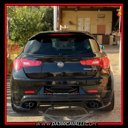 Alfa Romeo Giulietta nera vista posteriore, tuning auto, ricambi Da300Cavalli