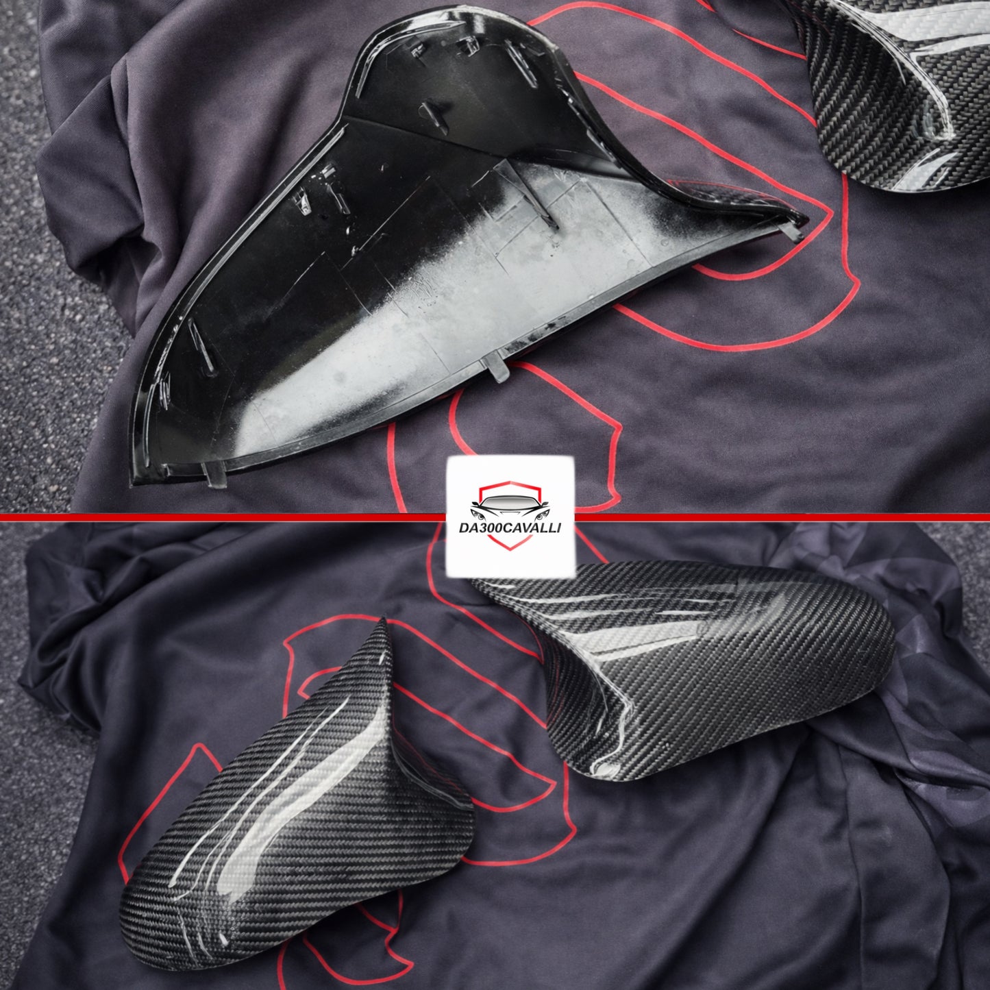 Calotte Specchietti BMW Serie 4 M2 X1 i3 F32 F33 F36 E84 Fibra Di Carbonio