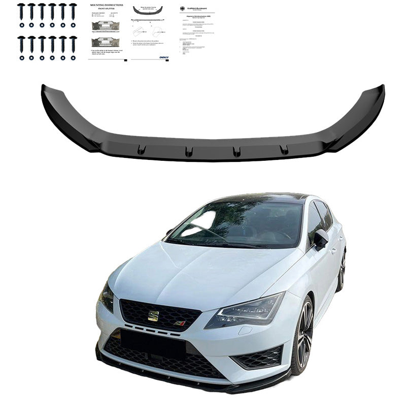 Spoiler anteriore Seat Leon (5F) HB/SC/ST FR/Cupra 2013-2016 V2 – Simoni Racing – foto 3