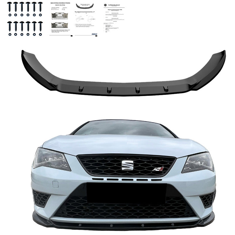 Spoiler anteriore Seat Leon (5F) HB/SC/ST FR/Cupra 2013-2016 V2 – Simoni Racing – foto 4