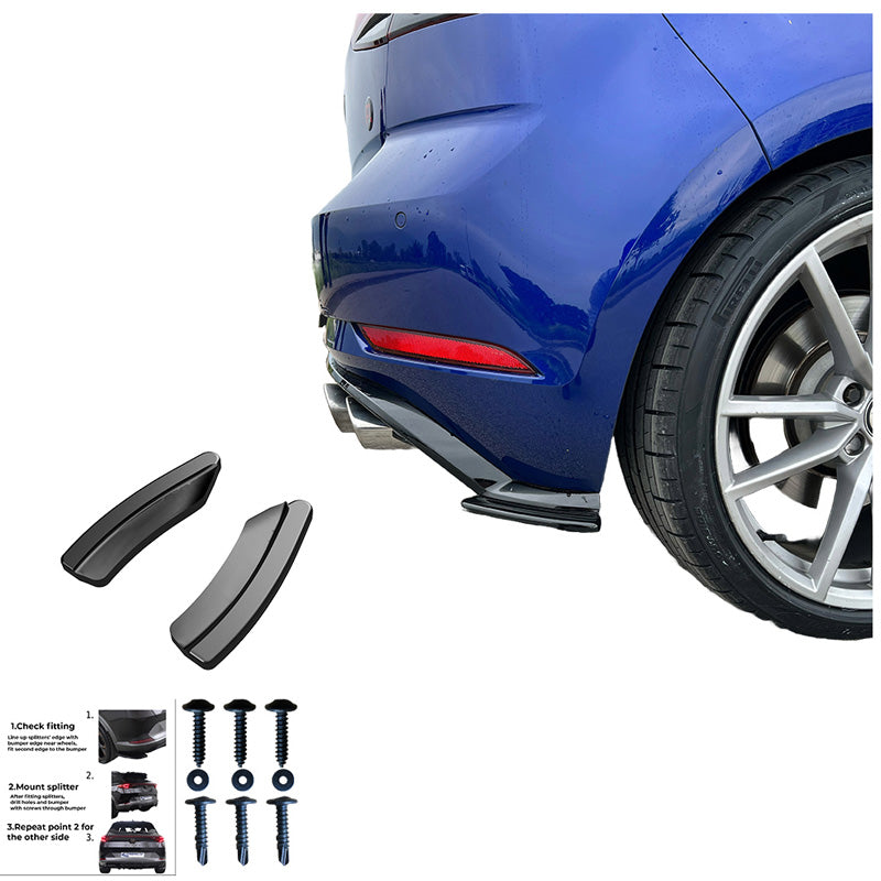 Diffusori laterali posteriori VW Golf VII (7.5) HB R 2017-2020 - – Simoni Racing – foto 3