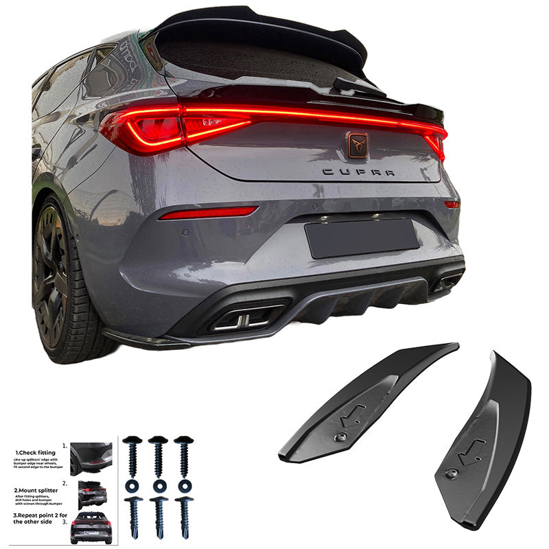 Diffusori laterali posteriori Cupra Leon HB 2020- - – Simoni Racing – foto 3