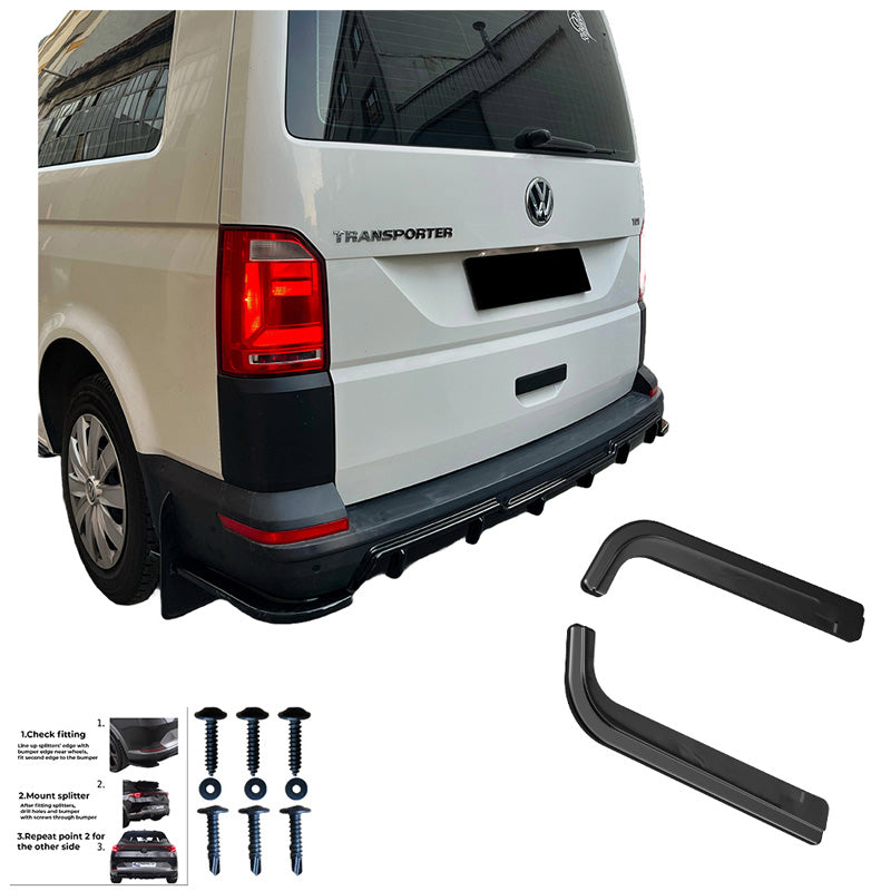 Diffusori laterali posteriori VW Transporter T6/T6.1 2015-2022 - – Simoni Racing – foto 3